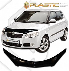 Дефлектор капота (Classic черный) Skoda Fabia хэтчбэк