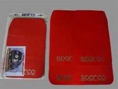  Брызговик Sparco (4*4, красный) 4шт.