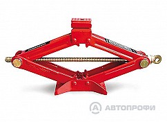 Домкрат механический ромбический 1,5т h 100-380мм AUTOPROFI с резиновой опорной частью DV-15 R