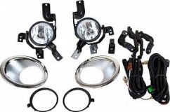 Противотуманные фары ADL/DLAA HD256 (Honda CRV 2007-2009г, хром), провода, кнопка